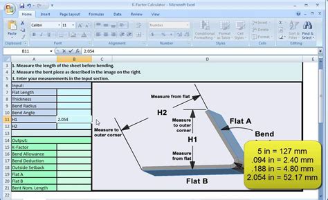 k-factor sheet metal solidworks|sheet metal bending calculation excel.